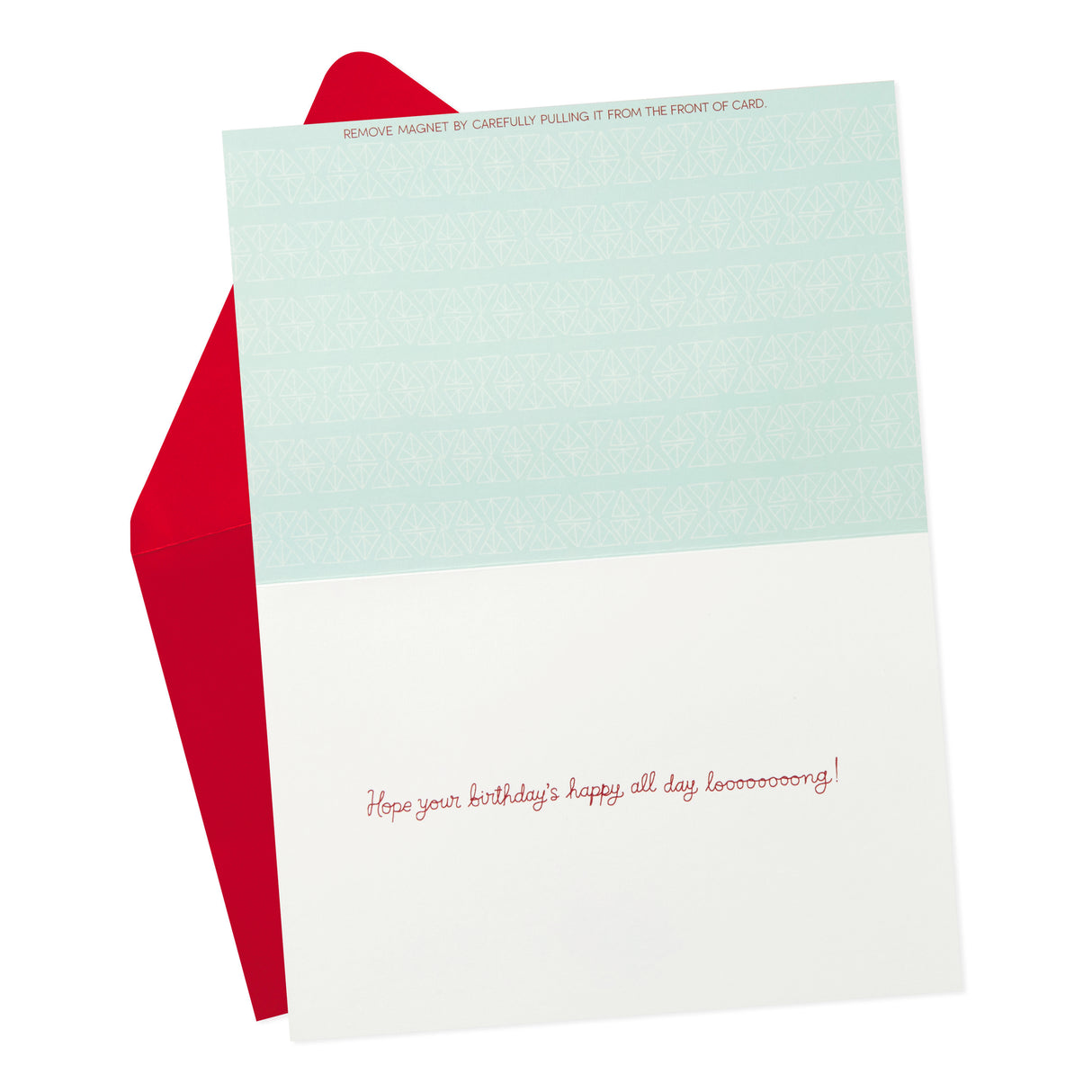 Signature Birthday Card with Removable Dachshund Magnet (Dog in Sweater)