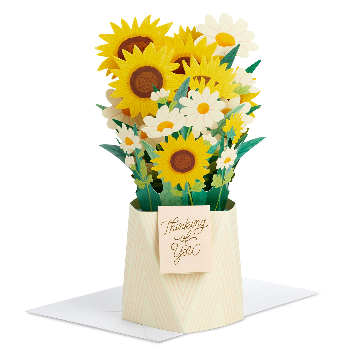Paper Wonder Thinking of You, All Occasion Pop Up Card (Sunflower Bouquet)