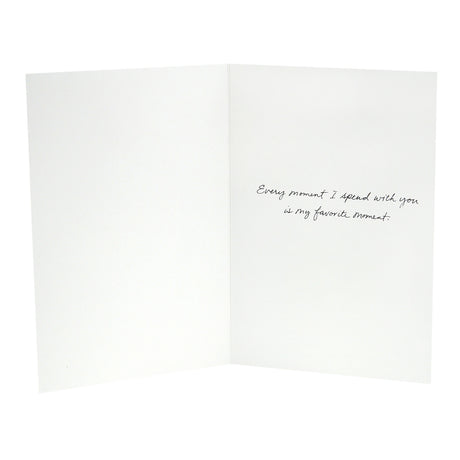 Signature Love Card, Time Flies (Romantic Anniversary Card or Birthday Card)