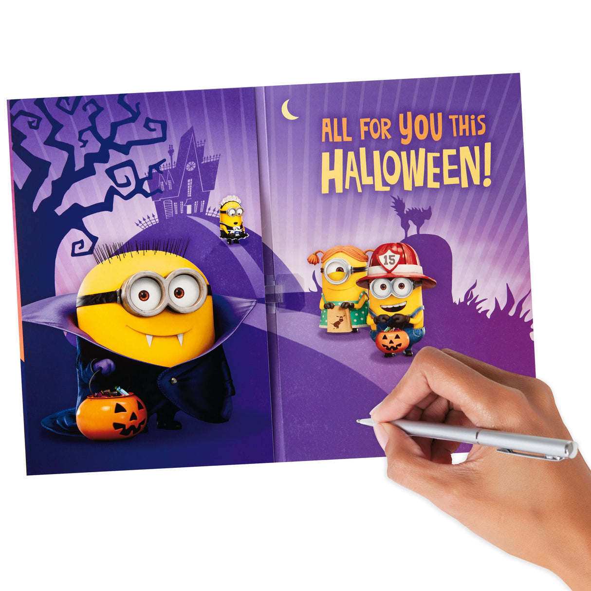Minions Halloween Card with Song for Kids (Plays "Happy" by Pharrell Williams)