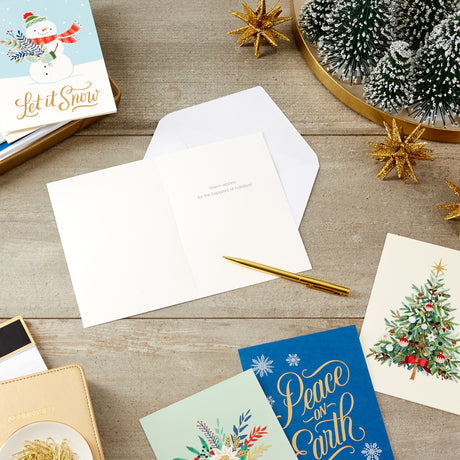 Boxed Christmas Cards Assortment, Let it Snow (4 Designs, 12 Cards and Envelopes)