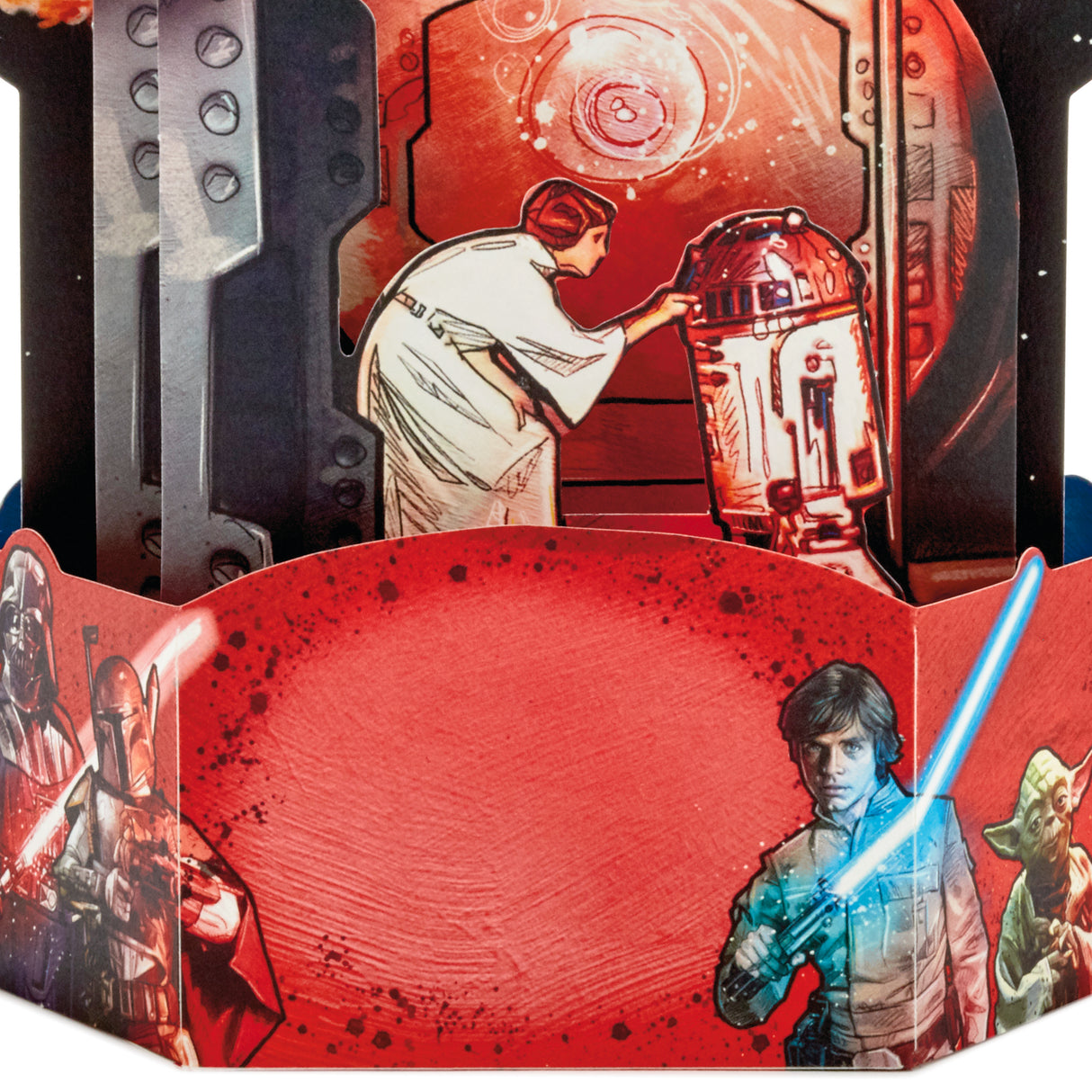 Paper Wonder Star Wars Pop Up Birthday Card with Music (Out of this Galaxy, Plays Star Wars Theme)