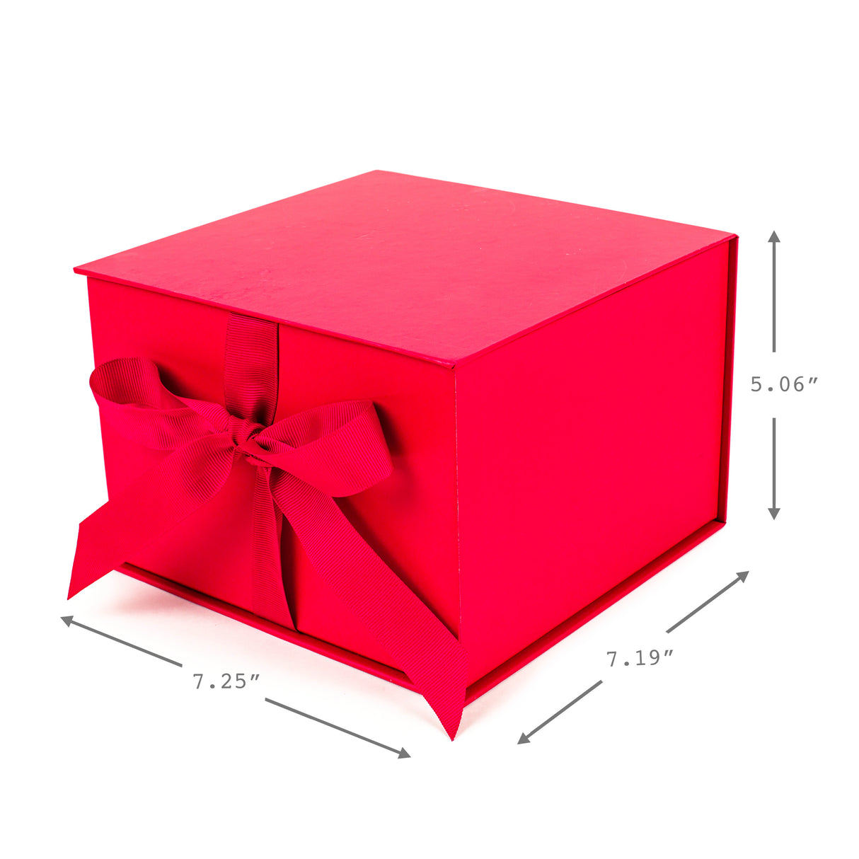 Hallmark 7" Large Gift Box with Fill (Red) for Birthdays, Christmas, Bridal Showers, Weddings, Baby Showers and More