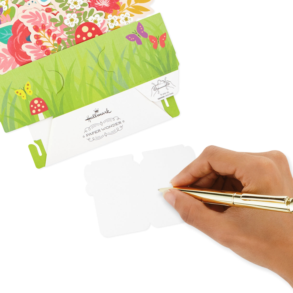 Paper Wonder Pop Up Birthday Card for Women (Flowers and Butterflies)