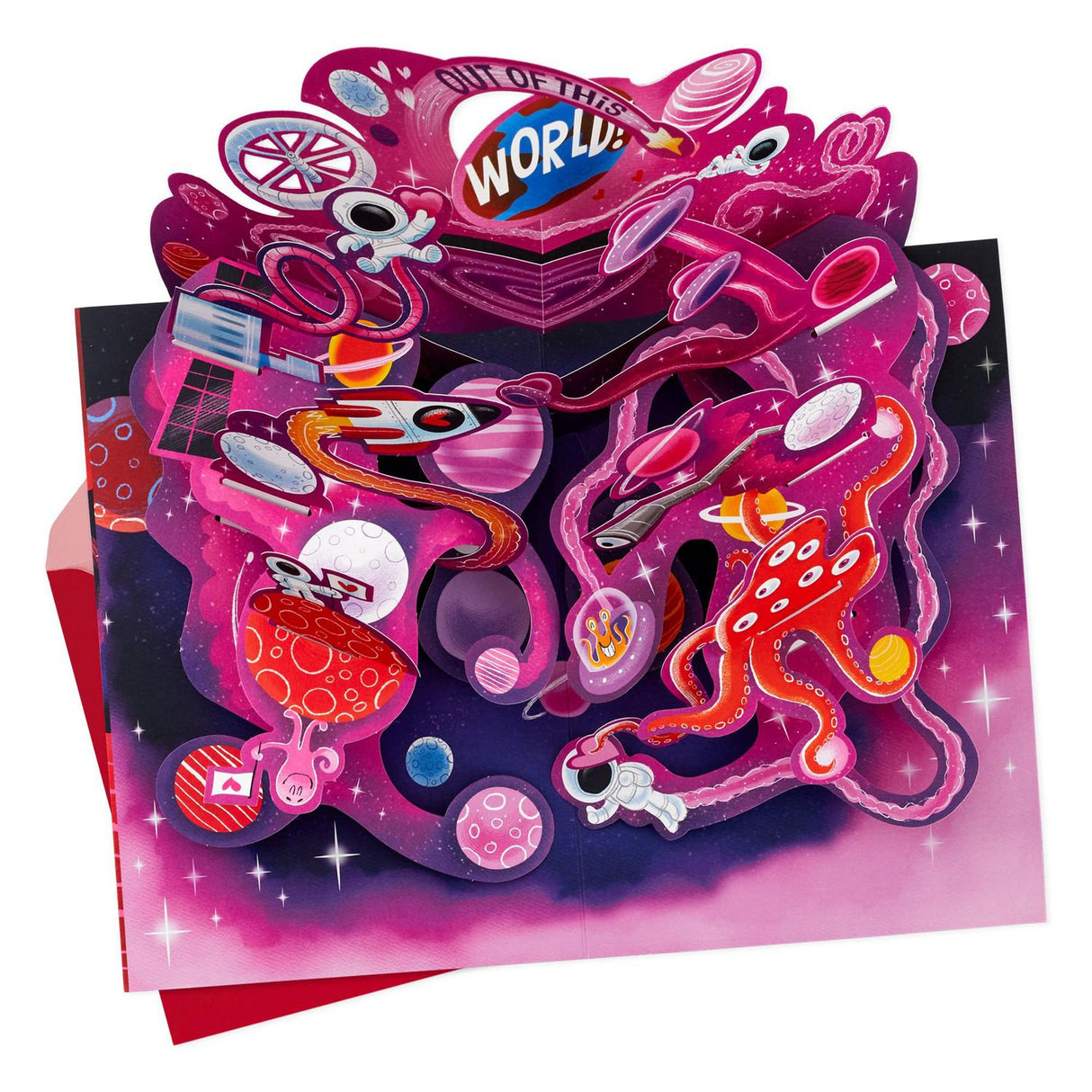 Hallmark Pop Up Valentines Day Card (Out of This World)