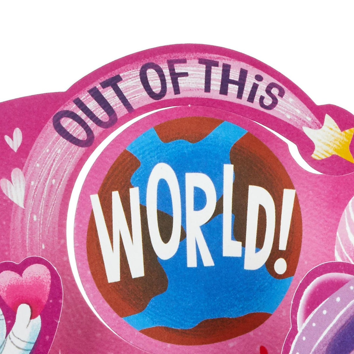 Hallmark Pop Up Valentines Day Card (Out of This World)