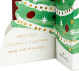 Hallmark Paper Wonder Pop Up Jumbo Christmas Card Holiday Tabletop Decor (Accordion Fold Christmas Village)