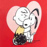 Hallmark Peanuts Valentine's Day Gift Bag Bundle (2 Bags: 1 Large 13", 1 Extra Large 15") with Charlie Brown, Snoopy, Woodstock