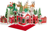 Hallmark Paper Wonder Pop Up Jumbo Christmas Card Holiday Tabletop Decor (Accordion Fold Christmas Village)