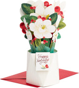 Hallmark Paper Wonder Pop Up Holiday Card (Magnolia Displayable Bouquet)