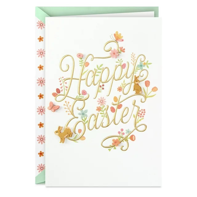 Signature Easter Card (Bunnies and Butterflies)