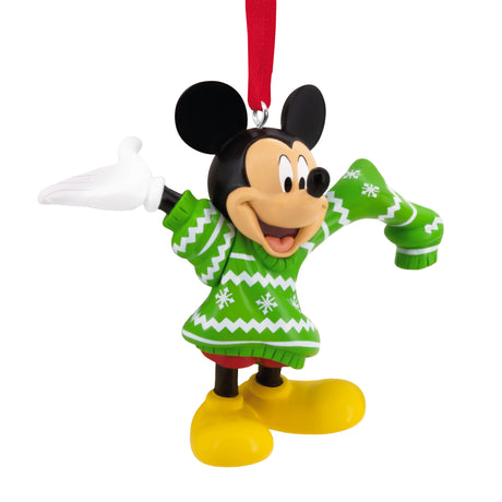 Hallmark Christmas Ornament (Disney Mickey Mouse in Christmas Sweater)
