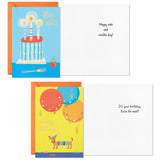 Birthday Cards Assortment, 36 Cards with Envelopes (Cake, Ice Cream, Balloons)