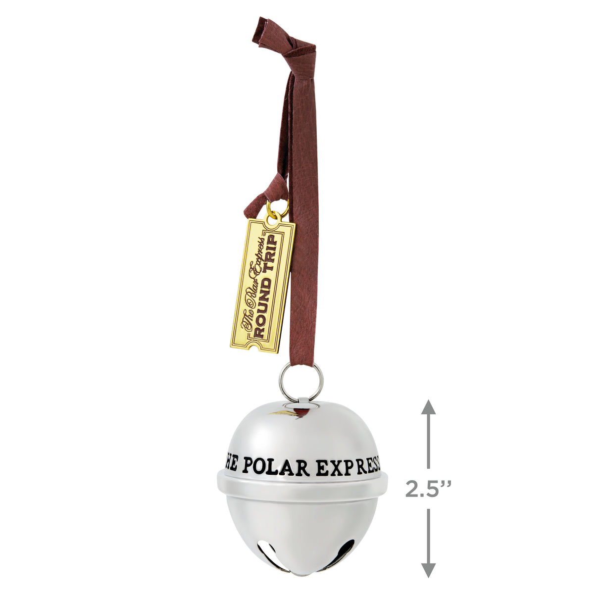 Hallmark Keepsake Christmas Ornament (The Polar Express Santa's Sleigh Bell 2025, Metal)