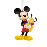 Disney Mickey Mouse Holding Puppy Christmas Ornament