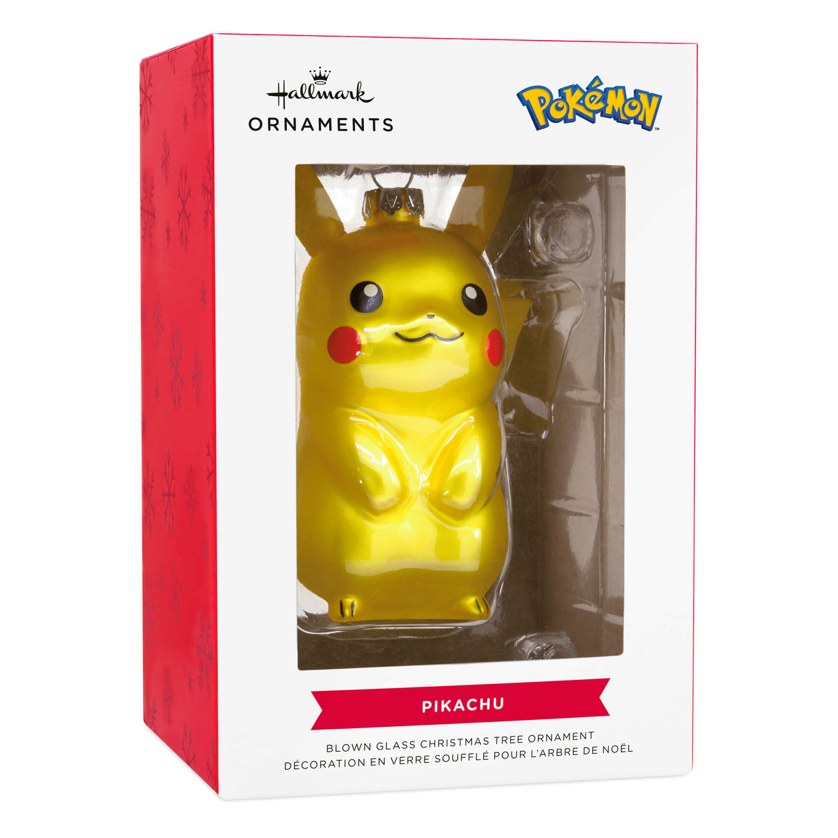 Hallmark Christmas Ornament (Pokémon Pikachu, Blown Glass)