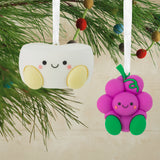 Hallmark Christmas Ornaments (Better Together Cheese and Grapes Magnetic), Set of 2