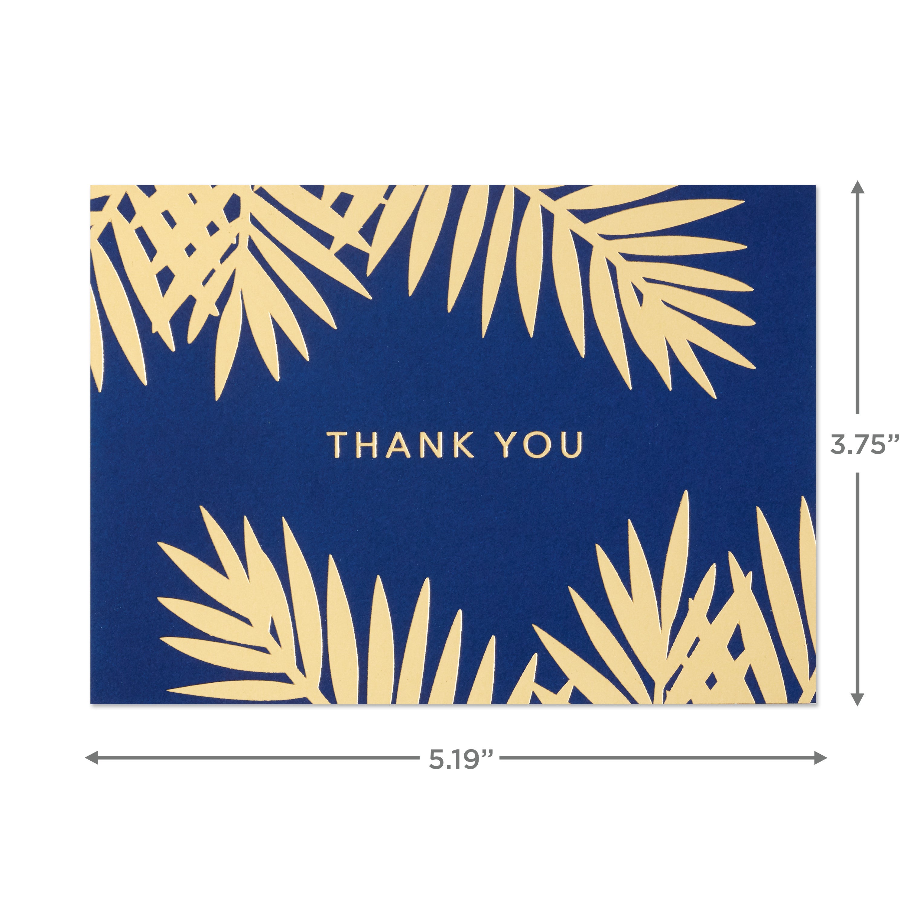 Thank You Cards Assortment, Gold and Navy (120 Thank You Notes with Envelopes for Wedding, Bridal Shower, Baby Shower, Business, Graduation)