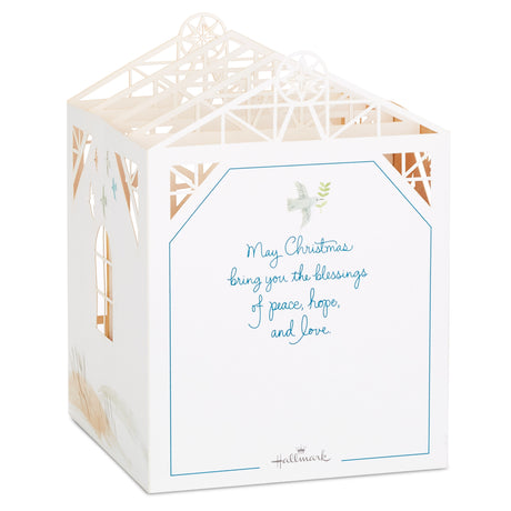 Hallmark Paper Wonder Displayable Religious Pop Up Christmas Card (Nativity Scene)