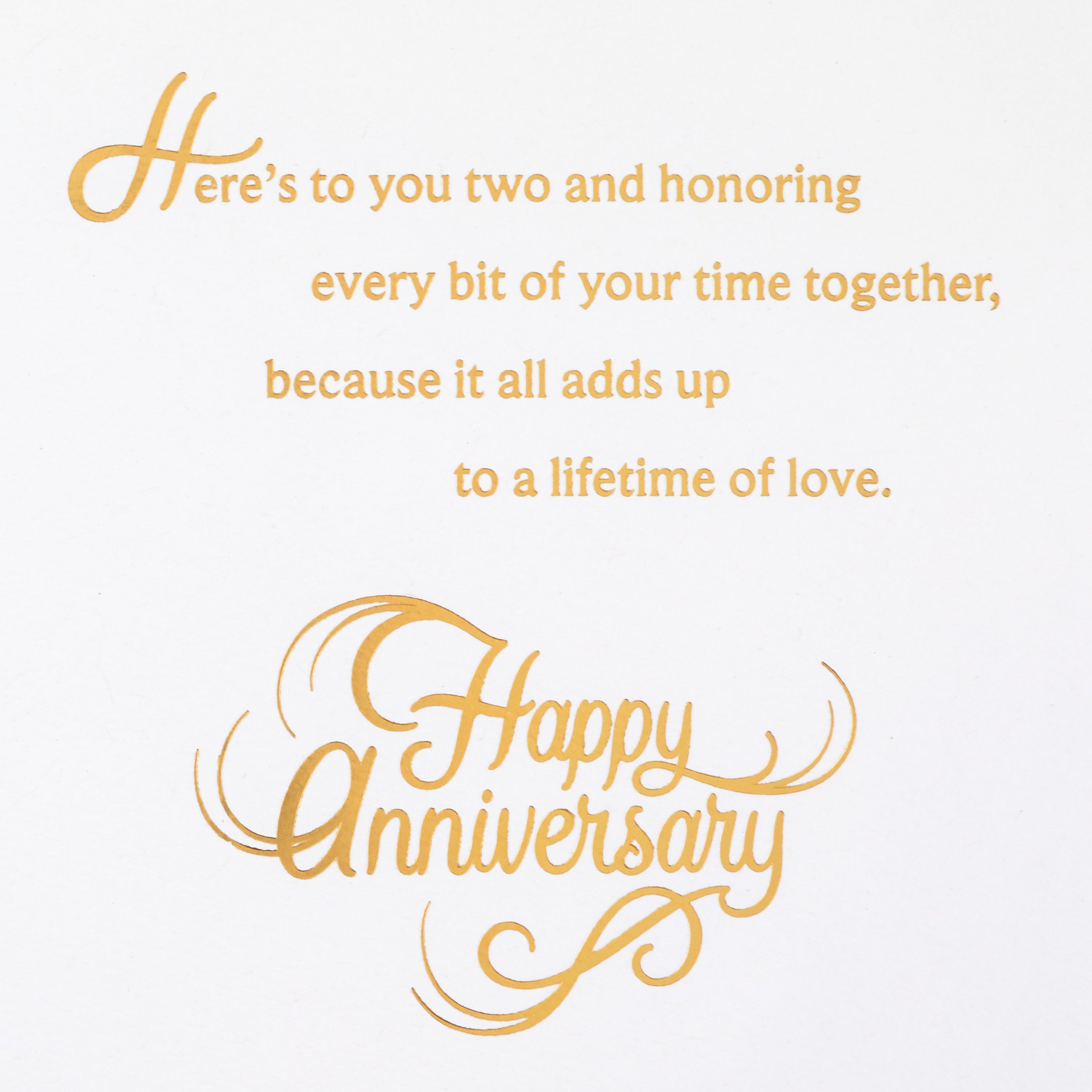 Hallmark 25th Anniversary Card for Couple (Here's to You Two)