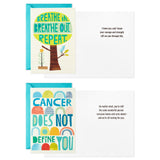 Encouragement Cards Assortment for Cancer, Illness, Tough Times (12 Cards and Envelopes, 12 Stickers)