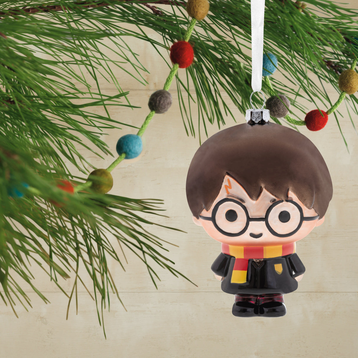 Harry Potter Christmas Ornament, Blown Glass