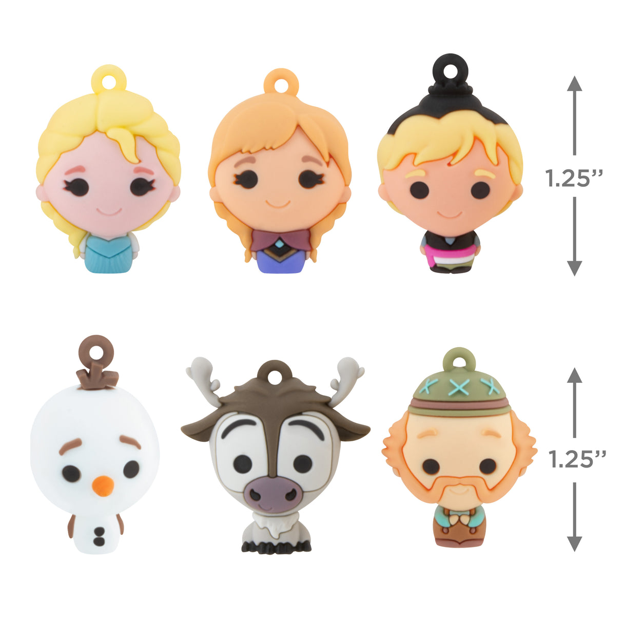 Hallmark Mini Christmas Ornaments (Disney Frozen, Shatterproof), Set of 6