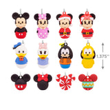 Disney Mickey Mouse and Friends 11" Miniature Countdown Calendar Paper Tree With 1.5" Mini Ornaments, Set of 13, Shatterproof