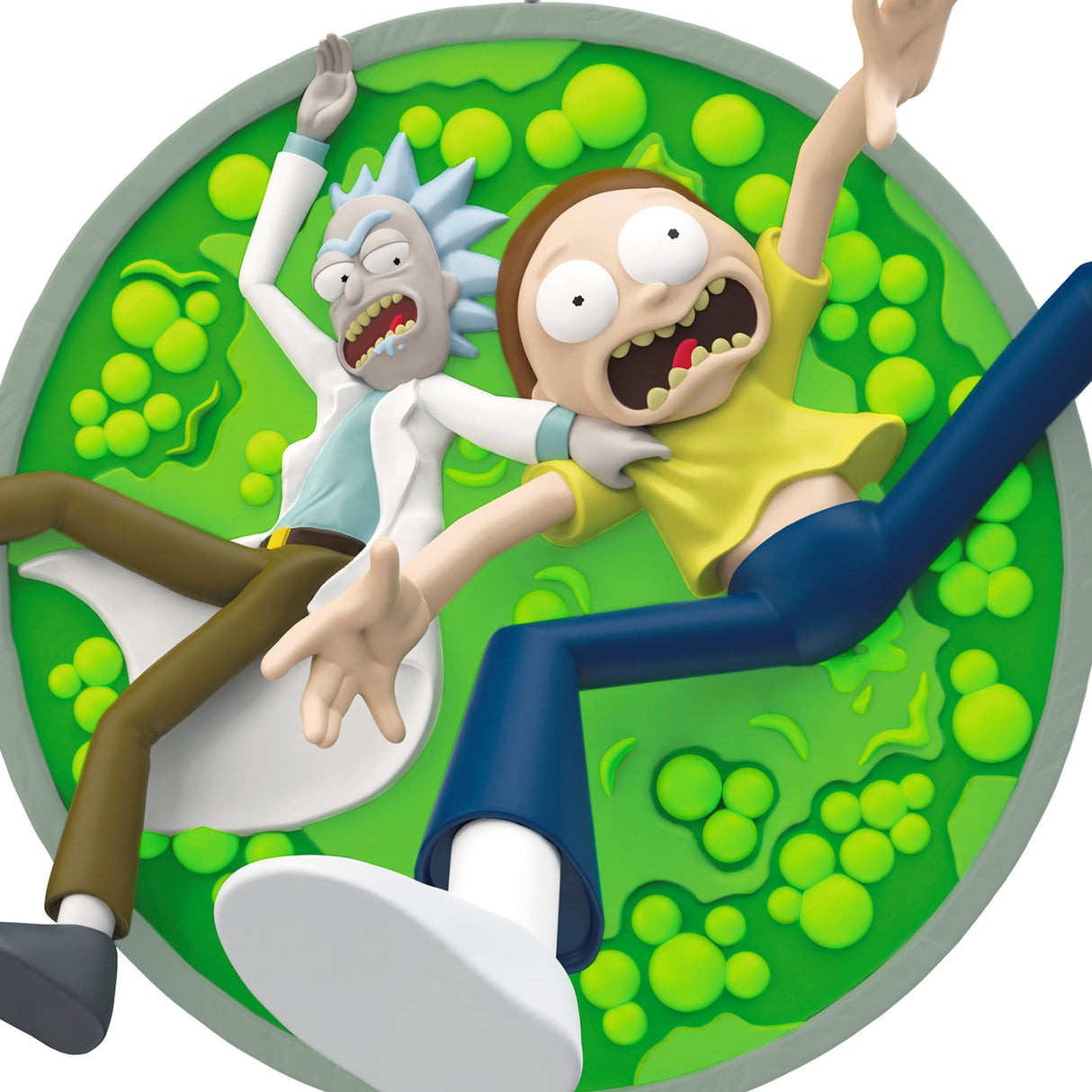 Keepsake Christmas Ornament 2024, Rick and Morty "The Vat of Acid", Cartoon Gifts