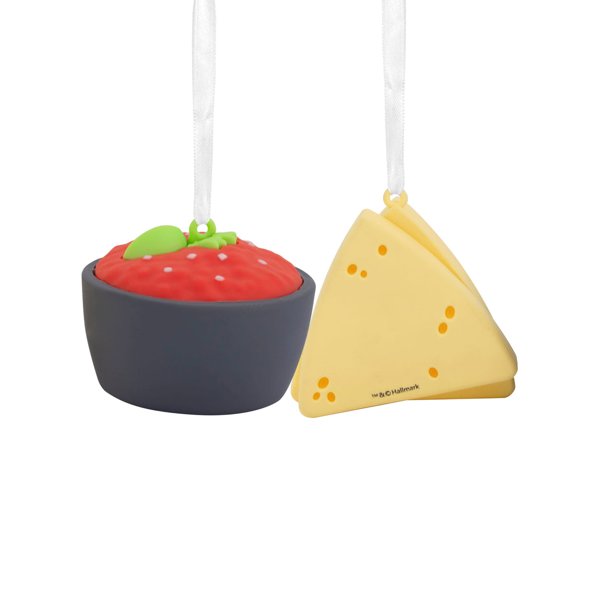 Better Together Chips and Salsa Magnetic Christmas Ornaments, Set of 2, Shatterproof