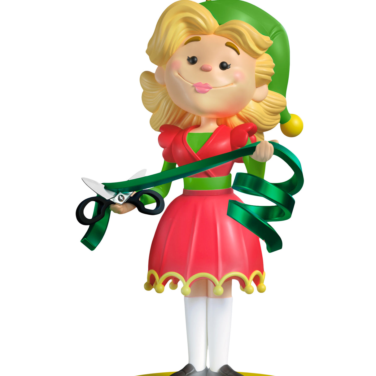 Hallmark Keepsake Christmas Ornament (Elf Collection Jovie With Light and Sound)