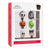 Disney Tim Burton's The Nightmare Before Christmas 1" Miniature Shatterproof Christmas Ornaments, Set of 6 Mini Ornaments, Shatterproof