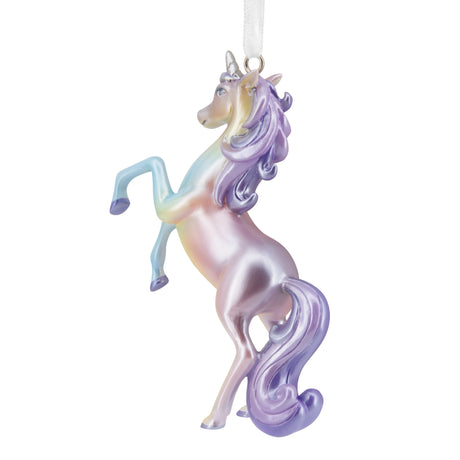 Iridescent Unicorn Christmas Ornament