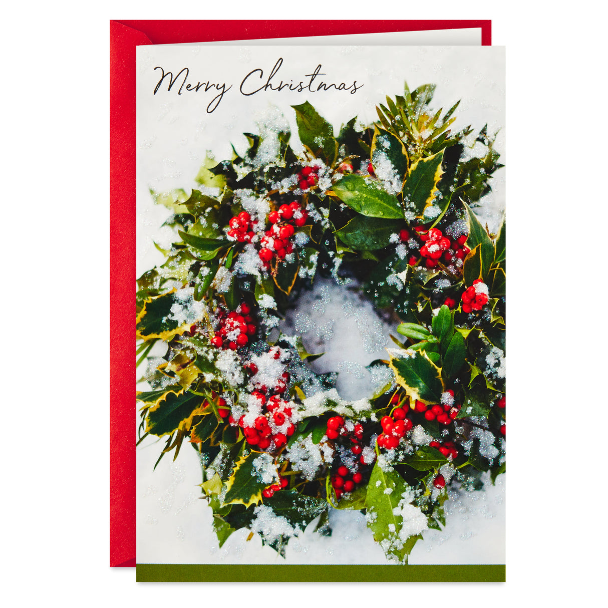 Christmas Cards, Snowy Wreath (40 Cards and Envelopes)