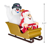 Keepsake Christmas Ornament 2024, Frosty the Snowman Frosty and Santa, Christmas Movie Gifts