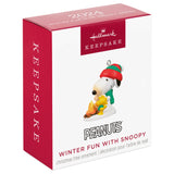 Keepsake 1.02" Mini Christmas Ornament 2024, Peanuts Winter Fun With Snoopy, Gifts for Peanuts Fans