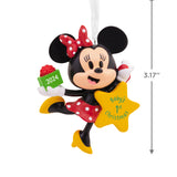 Disney Minnie Mouse Baby's First Christmas 2024 Christmas Ornament