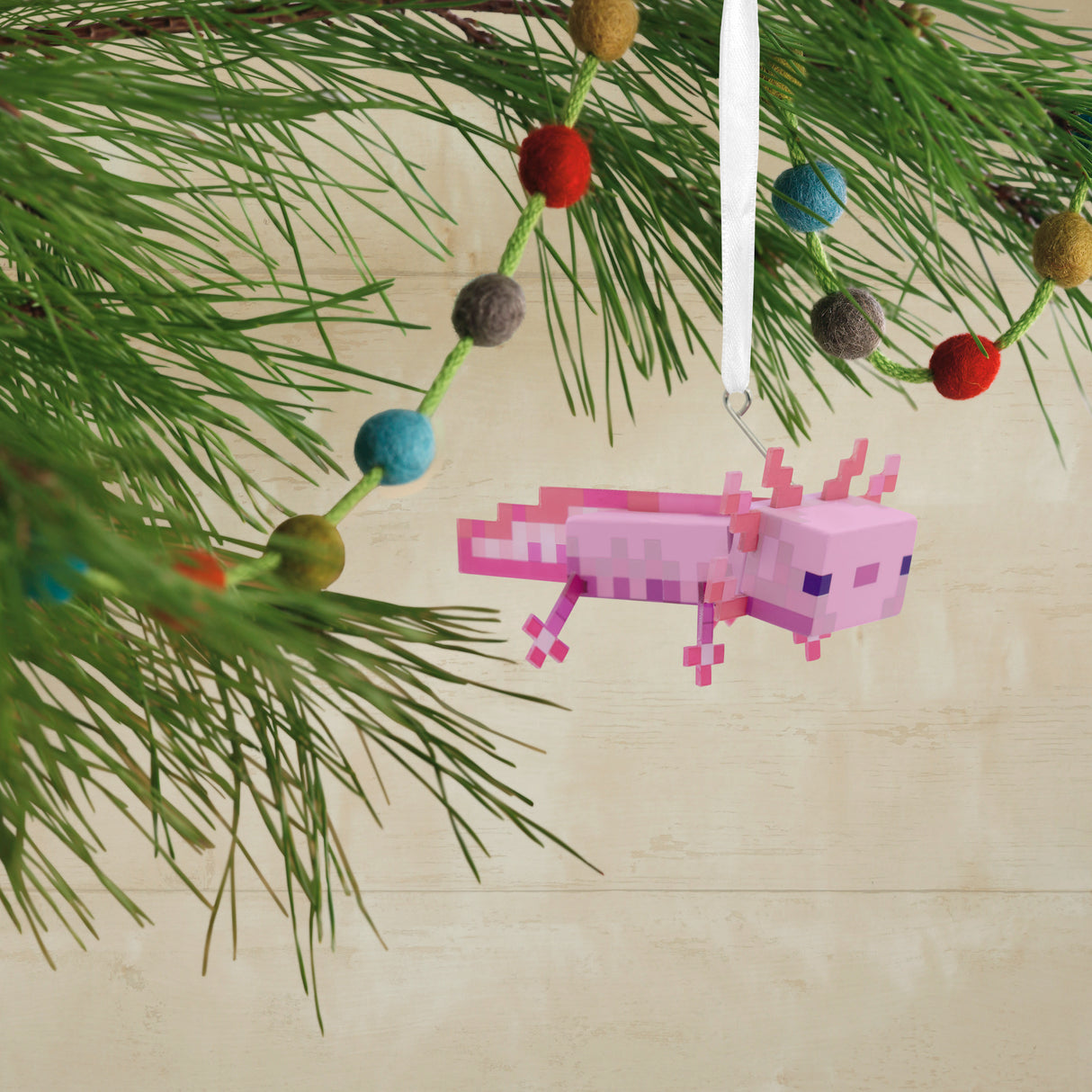 Hallmark Christmas Ornament (Minecraft Pink Axolotl)