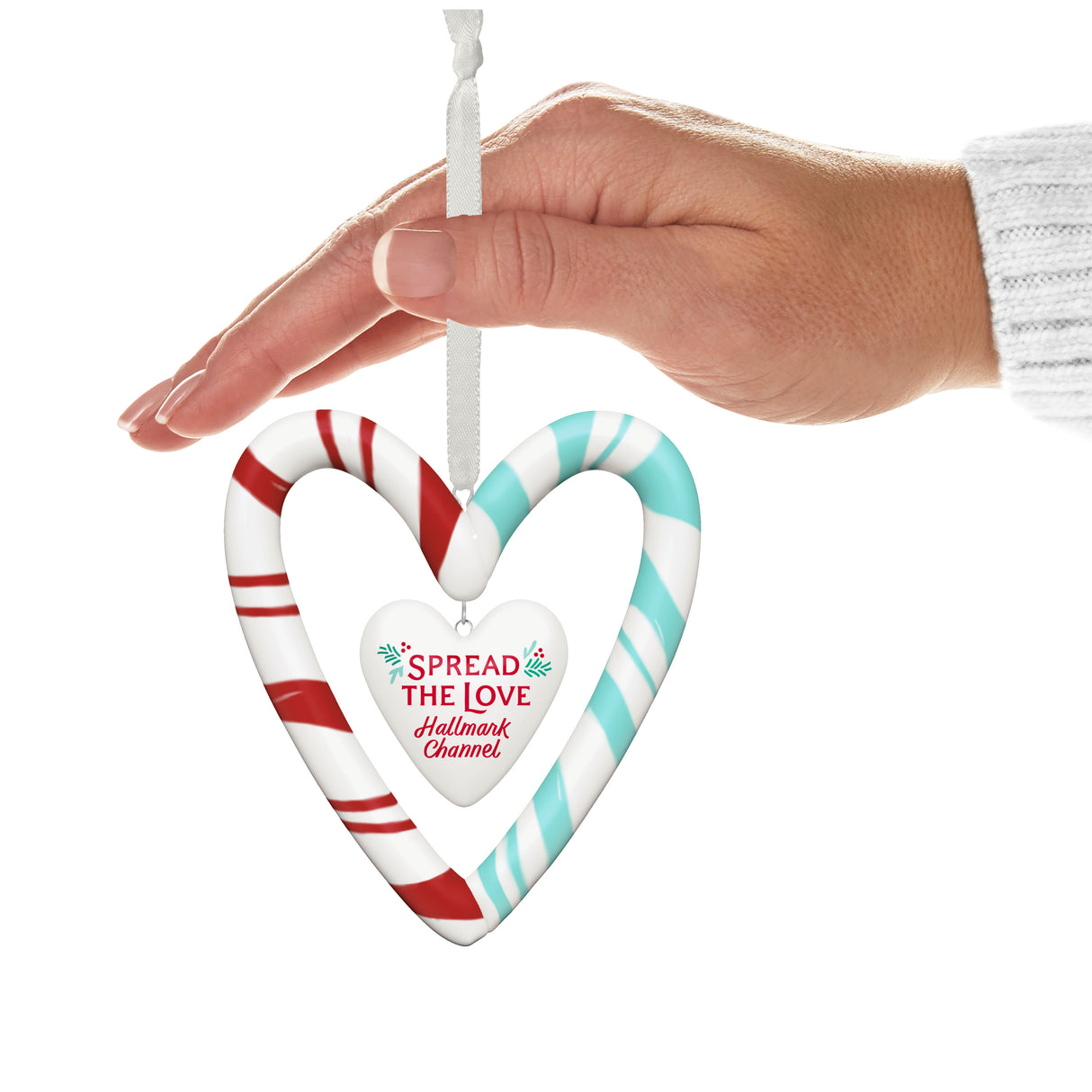 Keepsake Christmas Ornament 2024, Channel Spread the Love, Porcelain, Family Gifts