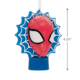 Marvel Spider-Man Face on Web Christmas Ornament With Light