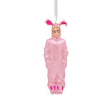 A Christmas Story Ralphie in Bunny Suit Christmas Ornament, Blown Glass