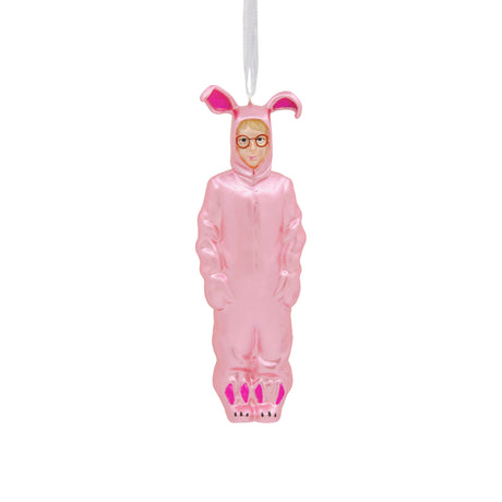 A Christmas Story Ralphie in Bunny Suit Christmas Ornament, Blown Glass