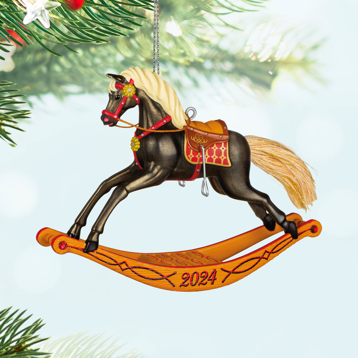 Keepsake Christmas Ornament 2024, Rocking Horse Memories 2024, Gifts for Christmas Lovers