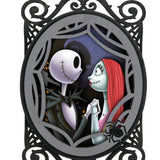 Keepsake Christmas Ornament 2024, Disney Tim Burton's The Nightmare Before Christmas Jack and Sally Papercraft, Gifts for Disney Fans