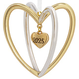 Hallmark Christmas Ornament (Double Heart 2025, Metal)