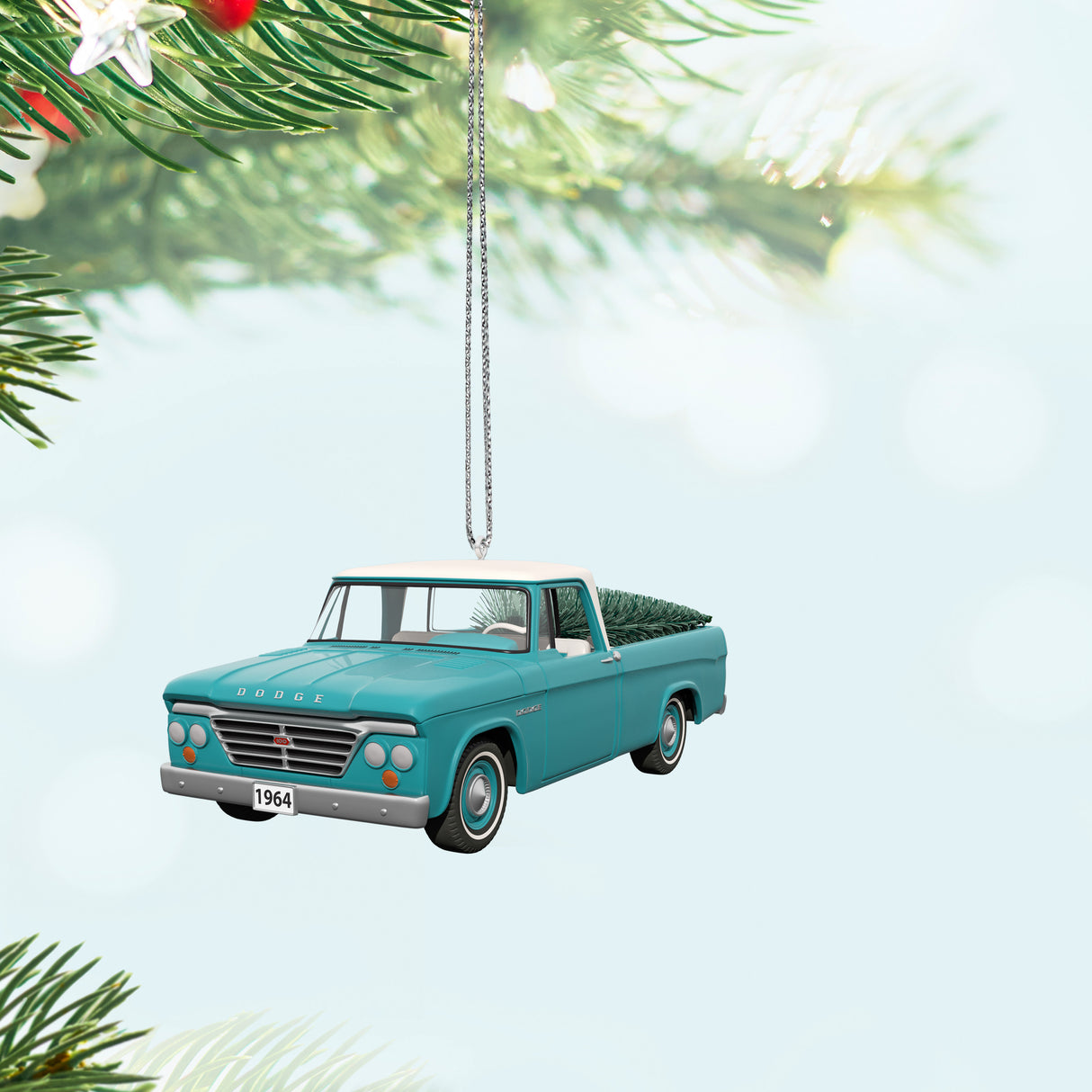 Keepsake Christmas Ornament 2024, All-American Trucks 1964 Dodge D-100 2024, Metal, Gifts for Car Collectors