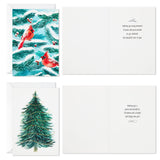 Boxed Christmas Cards Assortment, Cardinals and Snowy Barn (40 Cards and Envelopes)