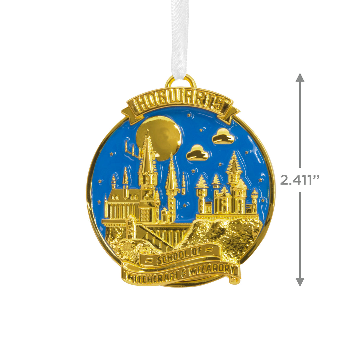 Harry Potter Hogwarts Christmas Ornament, Metal