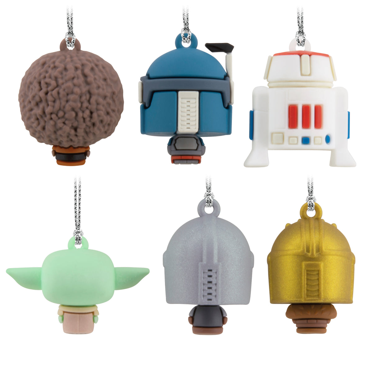 Hallmark Mini Christmas Ornaments (Star Wars: The Mandalorian, Shatterproof), Set of 6