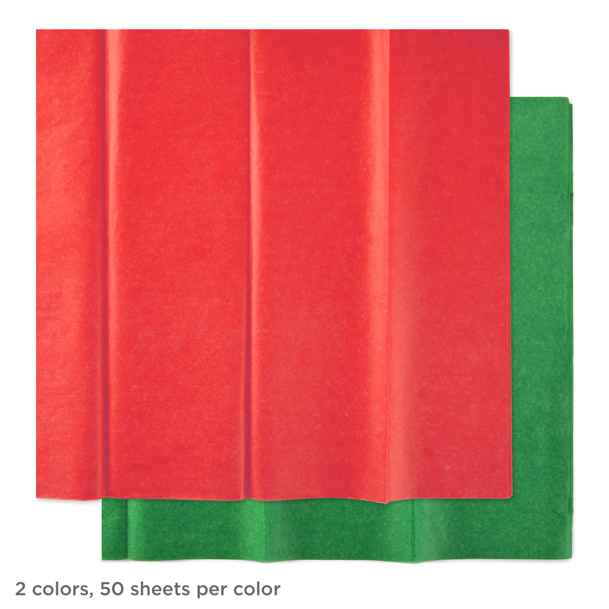 Red and Green Bulk Tissue Paper for Gift Wrapping (100 Sheets) for Gift Bags, Christmas Presents, Holiday Crafts and More